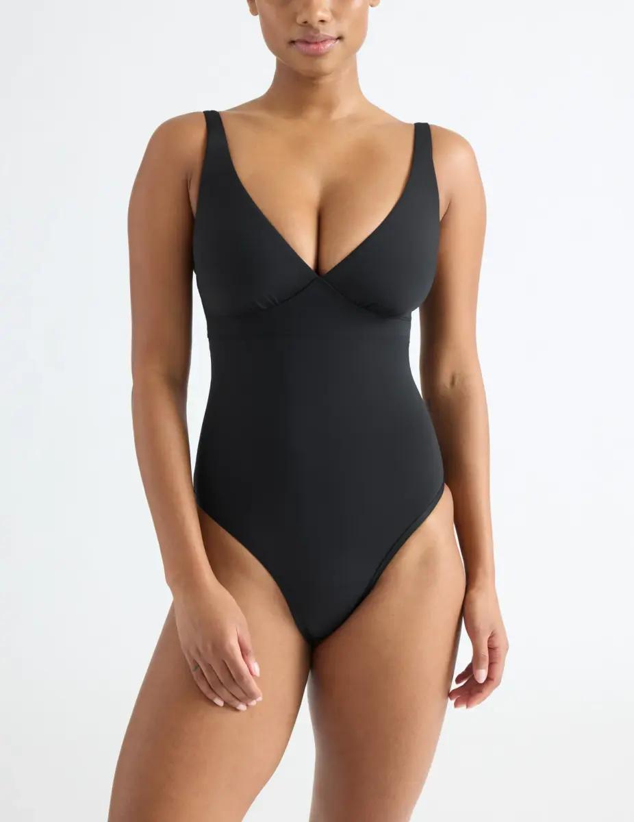 Deep V One-Piece Swimsuit